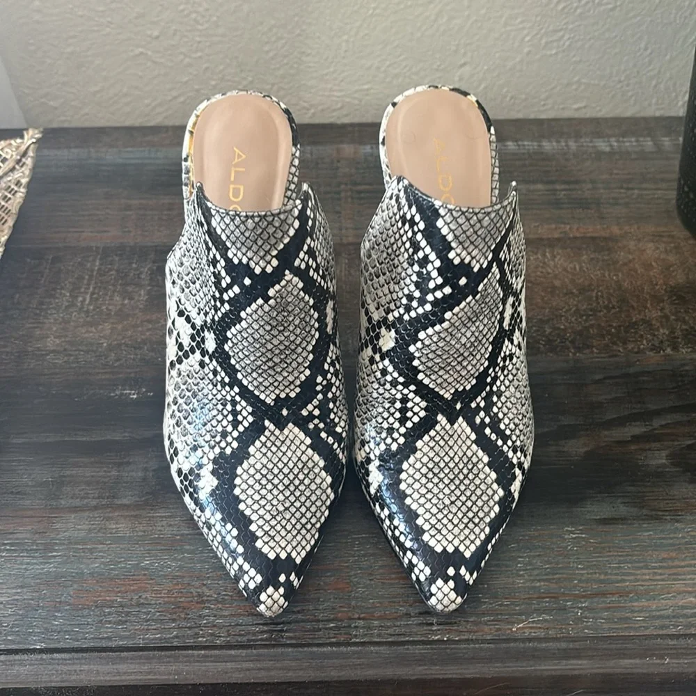 ALDO Python chunky heel - Picture 2 of 7